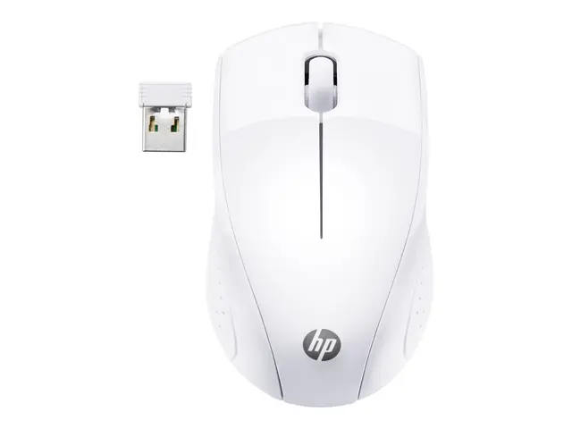 HP 220 - Mus 3 knapper trådløs 2.4 GHz USB mottaker snøhvitt CTO f...