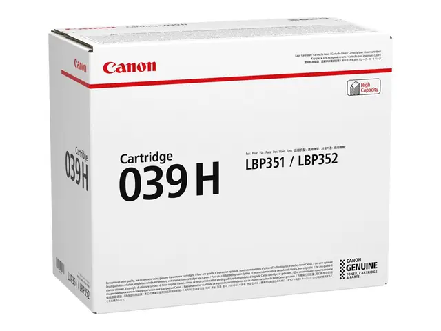 Canon 039 H - Svart - original - tonerpatron - for imageCLASS LBP3...
