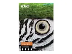 Epson Fine Art Bright II - Bomull strukturert matt - 515 mikroner - sterkt hvitt - A3 Plus (329 x 483 mm) - 300 g/m² - 25 ark klutepapir