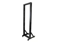 Startech 42U Mobile Open Frame Network Rack with Wheels- 663lbs 2 Post 19" Portable Rack for Computer, AV, Media, IT Equipment (2POSTRACK42) - rack - 42U - TAA-samsvar