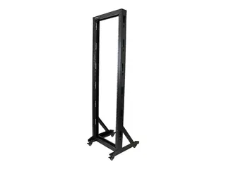 Startech 42U Mobile Open Frame Network Rack with Wheels- 663lbs 2 Post 19" Portable Rack for Computer, AV, Media, IT Equipment (2POSTRACK42) - rack - 42U - TAA-samsvar