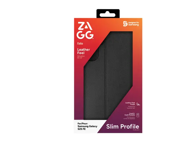 Zagg - Lommebok for mobiltelefon svart Samsung Galaxy S25 FE