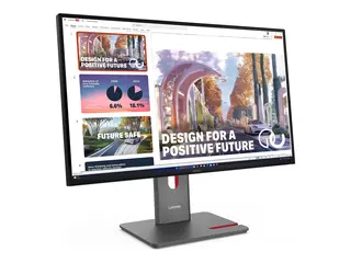 Lenovo ThinkVision P27QD-40 - LED-skjerm 27&quot; - 2560 x 1440 QHD @ 120 Hz - IPS - 350 cd/m&#178; - 1500:1 - 4 ms - HDMI, DisplayPort - ravnsort