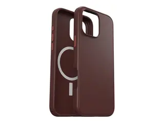 OtterBox Symmetry Series - Baksidedeksel for mobiltelefon MagSafe-samsvar - polykarbonatlag, termoplastisk elastomer (TPE) - mursteinsrød - for Apple iPhone 16 Pro Max