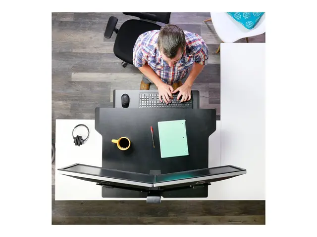 Ergotron WorkFit-TX - Stående skrivebordomformer - rektangulær - s...