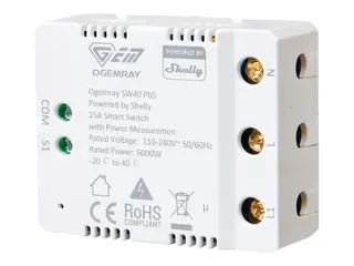 Shelly Ogemray - Relésvitsj - trådløs - 802.11b/g/n, Bluetooth 5.0 2412 - 2472 Mhz, 2402 - 2480 Mhz