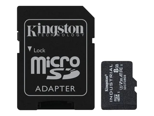 Kingston Industrial - Flashminnekort (microSDHC til SD-adapter ink...