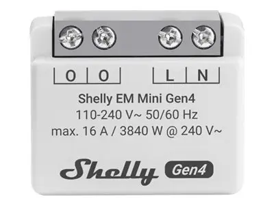 Shelly - Effekt- / energimåler - 802.11b/g/n/ax, Bluetooth 5.0, Zi...