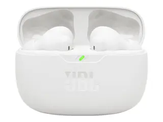 JBL Wave Beam 2 - True wireless-hodetelefoner med mikrofon i øret - Bluetooth - aktiv støydemping - hvit