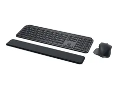 Logitech MX Keys Combo for Business 2. generasjon - tastatur- og mussett - bakbelysning - trådløs - Bluetooth LE - AZERTY - Fransk - grafitt