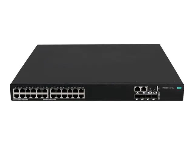 HPE FlexNetwork 5520 24G PoE+ 4SFP+ HI 1-slot Switch - L3 Styrt 24...