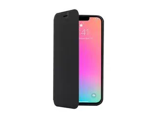 Screenor Clever - Lommebok for mobiltelefon MagSafe-samsvar - økolær, termoplast-polyuretan (TPU) - svart - for Apple iPhone 13, 14