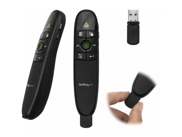 StarTech.com Wireless Presentation Remote with Green Laser Pointer...