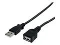 StarTech.com 6 ft Black USB 2.0 Extension Cable A to A M/F - USB extension cable - USB (M) to USB (F) - USB 2.0 - 6 ft - black - USBEXTAA6BK - USB-forlengelseskabel - USB til USB - 1.8 m