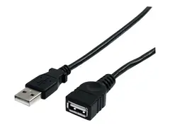 StarTech.com 6 ft Black USB 2.0 Extension Cable A to A M/F - USB extension cable - USB (M) to USB (F) - USB 2.0 - 6 ft - black - USBEXTAA6BK - USB-forlengelseskabel - USB til USB - 1.8 m