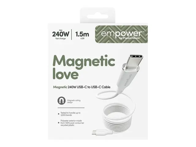 empower by PanzerGlass - USB-kabel USB-C (hann) til USB 2.0 48 V 5...