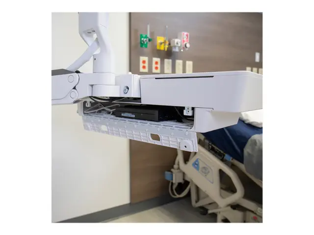 Ergotron CareFit Combo - CPU-bakke kan monteres under arbeidsflate...