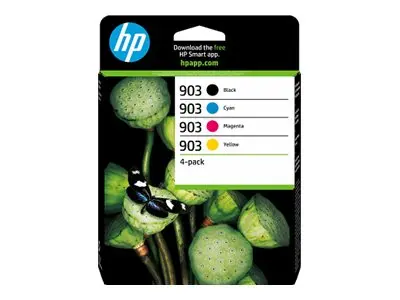 HP 903 - 4-pack svart, gul, cyan, magenta original Officejet blist...