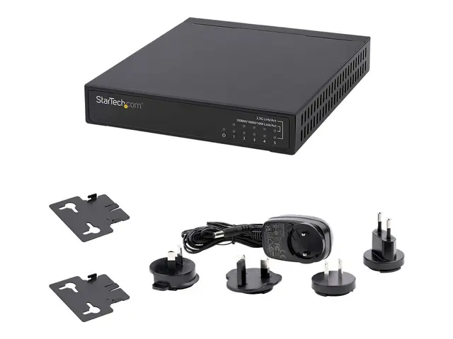 StarTech.com Unmanaged 2.5G Switch, 5 Port Gigabit 2.5GBASE-T Ethe...