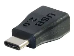 C2G USB 2.0 USB C to USB Micro B Adapter M/F USB Type C to USB Micro B Black - USB-adapter - Micro-USB type B (hunn) til USB-C (hann) - USB 2.0 - svart