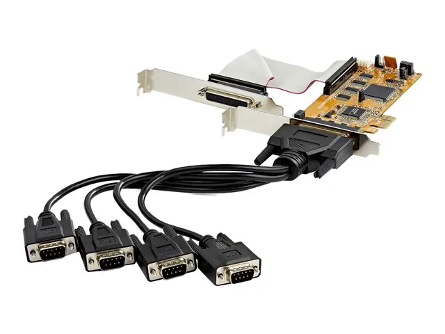 StarTech.com 8-Port PCI Express RS232 Serial Adapter Card, PCIe 16...