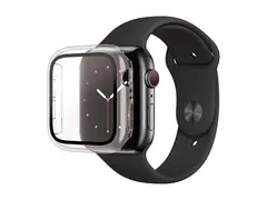 PanzerGlass - Skjermbeskyttelse for smart armb&#229;ndsur helhus - glass - rammefarge svart - for Apple Watch Herm&#232;s Series 9, Series 10, Series 8, Series 9, Ultra, Ultra 2