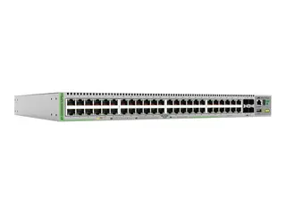 Allied Telesis CentreCOM AT-GS980MX/52PSM Switch - L3 - Styrt - 40 x 10/100/1000 (PoE+) + 8 x 100/1000/2.5G/5G (PoE+) + 4 x 1 Gigabit / 10 Gigabit SFP+ - rackmonterbar - PoE+ (370 W)