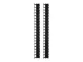 APC - Rackkabelstyringspanel - svart - 42U TAA-samsvar (en pakke 2) - for P/N: AR9300SP, AR9300SP-R, SMX2KR2UX145, SMX3KR2UNCX145, SRT1000RMXLI, SRT1000RMXLI-NC