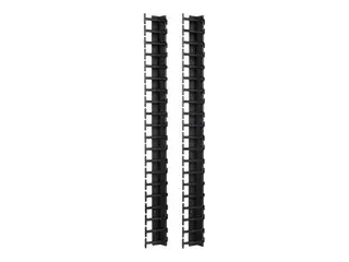 APC - Rackkabelstyringspanel - svart - 42U TAA-samsvar (en pakke 2) - for P/N: SMX2KR2UNCX145, SMX2KR2UX145, SMX3000RMX93, SMX3KR2UNCX145, SRT1000RMXLI-NC