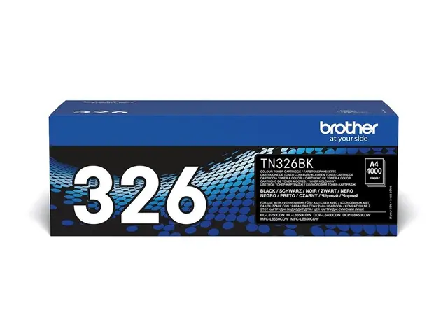 Brother TN326BK - Svart - original - tonerpatron - for Brother DCP...