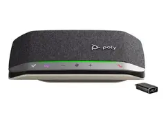 Poly Sync 20+ - Smart h&#248;yttalertelefon - Bluetooth kablet, tr&#229;dl&#248;s - USB-C via Bluetooth-adapter - s&#248;lv