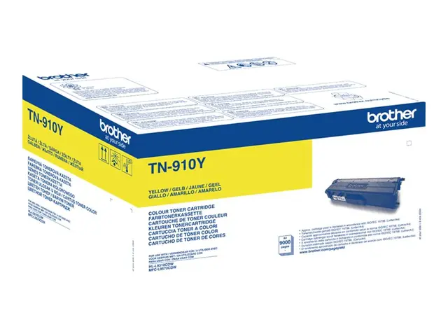 Brother TN910Y - Ultra Jumbo - gul - original - tonerpatron - for ...
