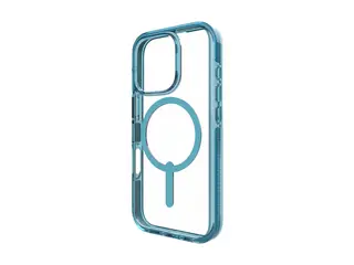 Zagg Santa Cruz Snap - Baksidedeksel for mobiltelefon MagSafe-samsvar - grafen - retroblå - for Apple iPhone 16 Pro