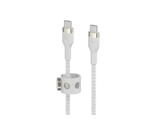 Belkin BoostCharge - USB-kabel - USB-C (hann) til USB-C (hann) 2 m - hvit