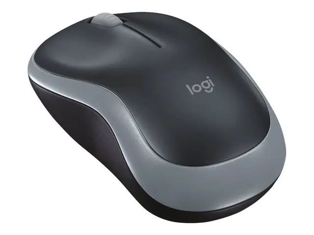 Logitech M185 - Mus optisk trådløs 2.4 GHz USB mottaker grå