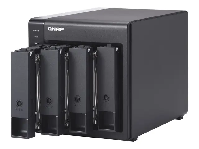 QNAP TR-004 - Harddiskarray 0 TB 4 brønner (SATA-300) USB 3.2 Gen ...