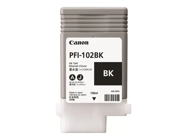 Canon PFI-102 BK - 130 ml - svart - original - blekkbeholder - for...