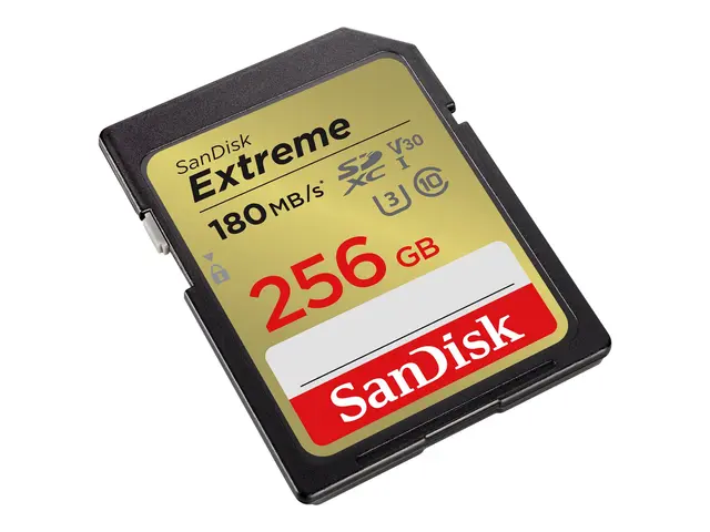 SanDisk Extreme - Flashminnekort 256 GB Video Class V30 / UHS-I U3...