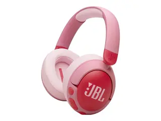 JBL Junior 470NC - Hodetelefoner med mikrofon full st&#248;rrelse - Bluetooth - tr&#229;dl&#248;s, kablet - aktiv st&#248;ydemping - 3,5 mm jakk - rosa