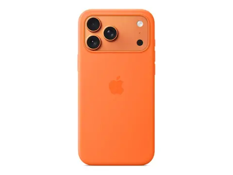 Apple - Baksidedeksel for mobiltelefon MagSafe-samsvar - silikon - oransje - for iPhone 17 Pro Max