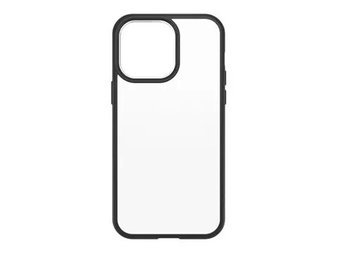 OtterBox React Series - ProPack Packaging baksidedeksel for mobiltelefon - antimikrobielt - polykarbonat, TPE - svart krystall - for Apple iPhone 14 Pro Max