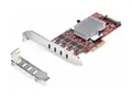 StarTech.com 4-Port USB Type-C PCIe Card, USB-C 10Gb, 4x Controllers, TAA USB-adapter - PCIe 3.0 x4 - USB-C 3.2 Gen 2 x 4 - TAA-samsvar