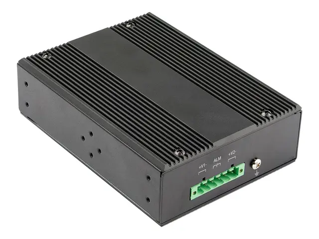 StarTech.com Industrial 6 Port Gigabit Ethernet Switch, 4 PoE RJ45...
