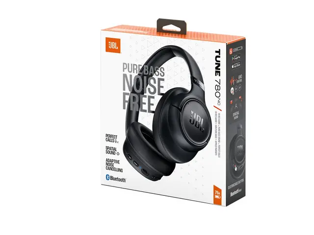 JBL TUNE 780NC - Hodetelefoner med mikrofon - full størrelse - Blu...