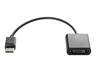 HP DisplayPort to DVI-D Adapter - DisplayPort-adapter enkeltlenke - DisplayPort (hann) til DVI-D (hunn) - 19 cm - l&#229;st