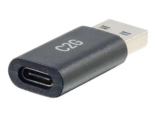 C2G USB C to USB Adapter - SuperSpeed USB Adapter 5Gbps - F/M - USB-adapter - USB-C (hunn) reversibel til USB-type A (hann) - USB 3.0 - formstøpt - svart