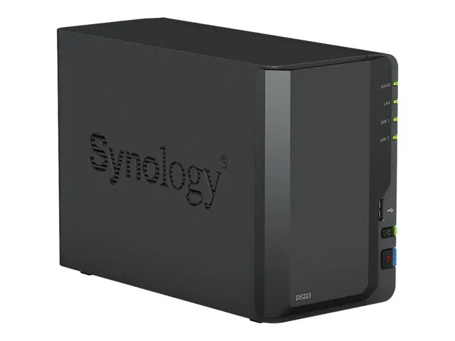 Synology Disk Station DS223 - NAS-server 2 brønner SATA 6Gb/s RAID...