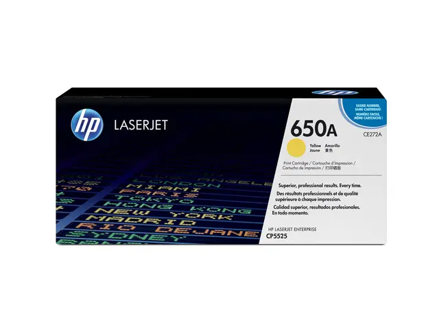 HP 650A - Gul - original - LaserJet - tonerpatron (CE272A) - for C...
