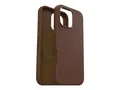 OtterBox Symmetry Series - Baksidedeksel for mobiltelefon MagSafe-samsvar - kaktusl&#230;r, polyuretan - rik adobe (brun) - for Apple iPhone 16 Pro Max