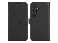 iiglo - Lommebok for mobiltelefon - 2-i-1 polyuretanlær - svart - for Samsung Galaxy S25+